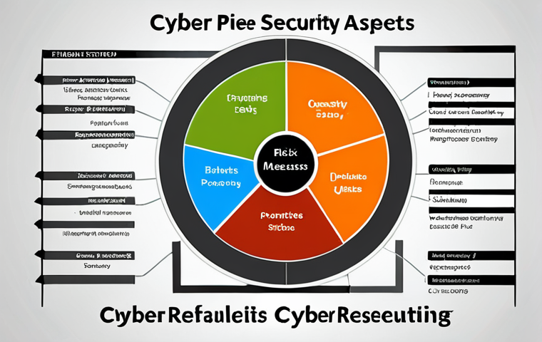 ** A pie chart visualizing the breakdown of cyber security preparation aspects: Risk Assessment, Emergency Plan, Employee Training, Technical Measures, and Regular Updates, each a slice representing its importance. Illustrate this in a modern, infographic style suitable for business presentations.

**