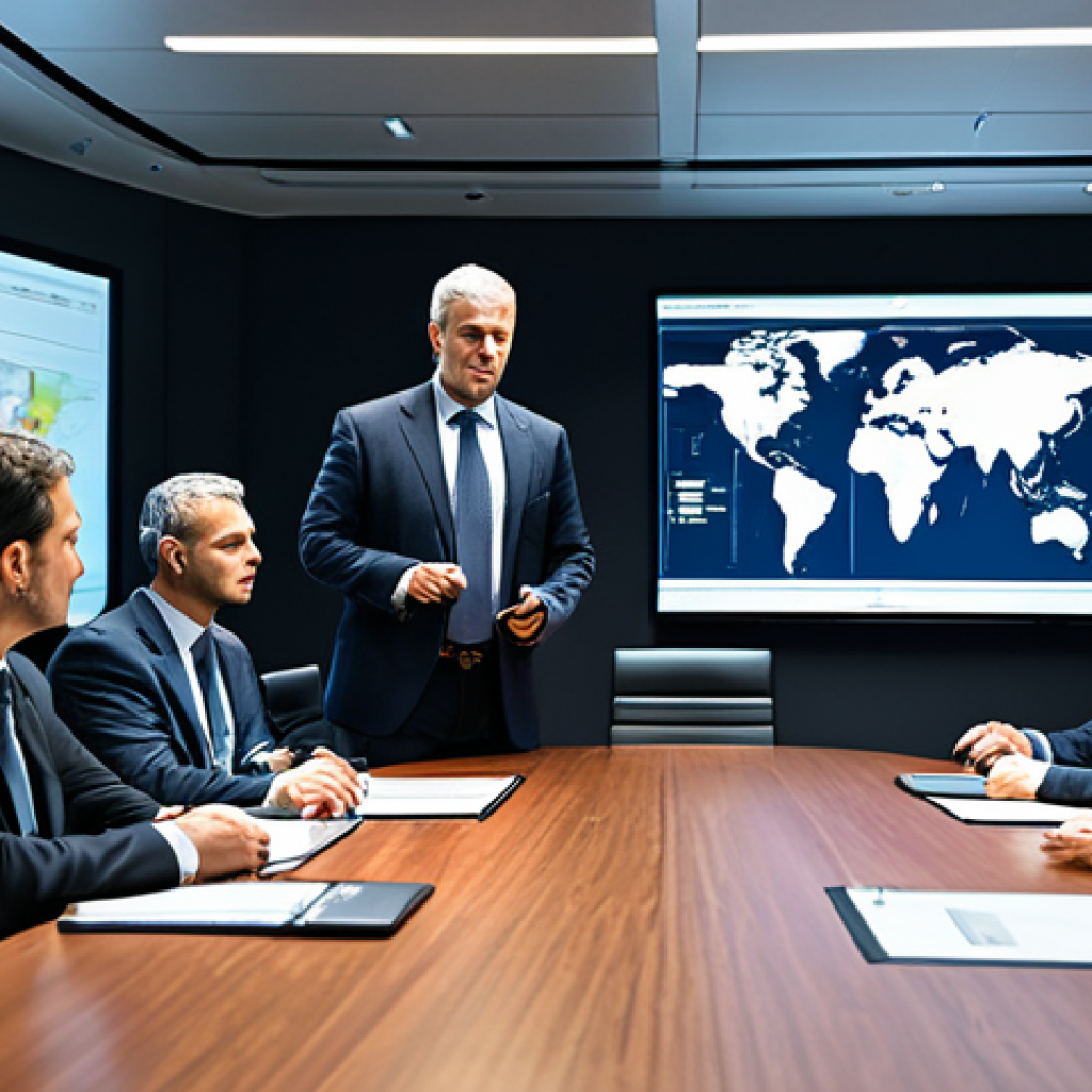 사이버 공격 발생 시 기업의 사회적 책임 - Boardroom Cybersecurity Briefing**

"A modern boardroom setting with executives in professional busi...