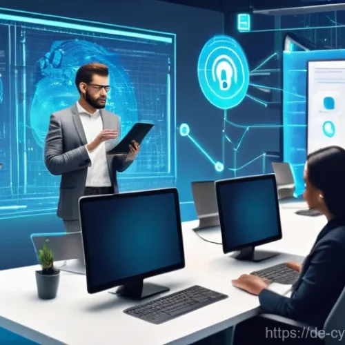 Home 27 사이버 공격 대응을 위한 위기 관리 계획 - **Prompt 1: Cybersecurity Awareness and Training**
A vibrant and professional image capturing a ...